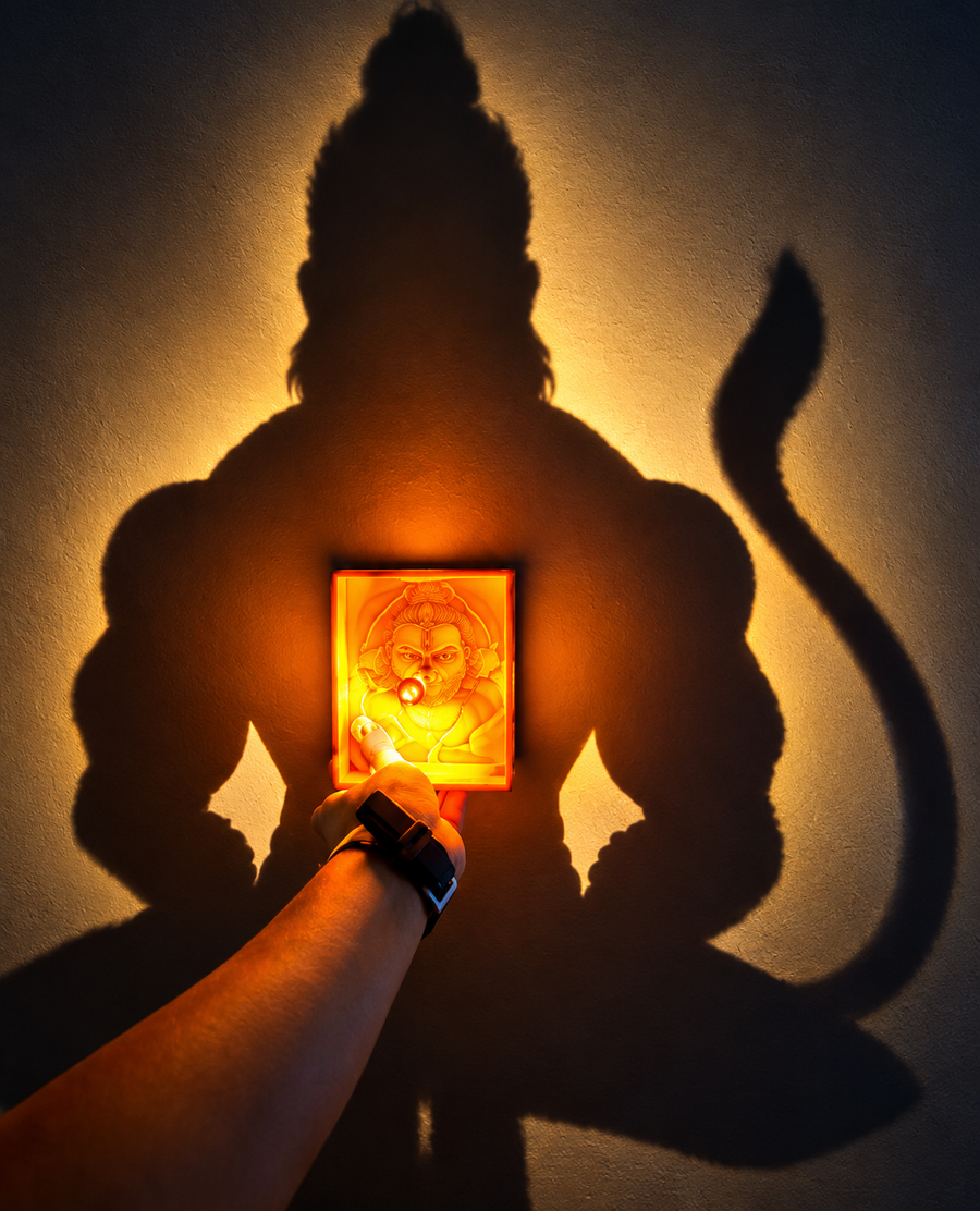 Hanuman ji Shadow Box