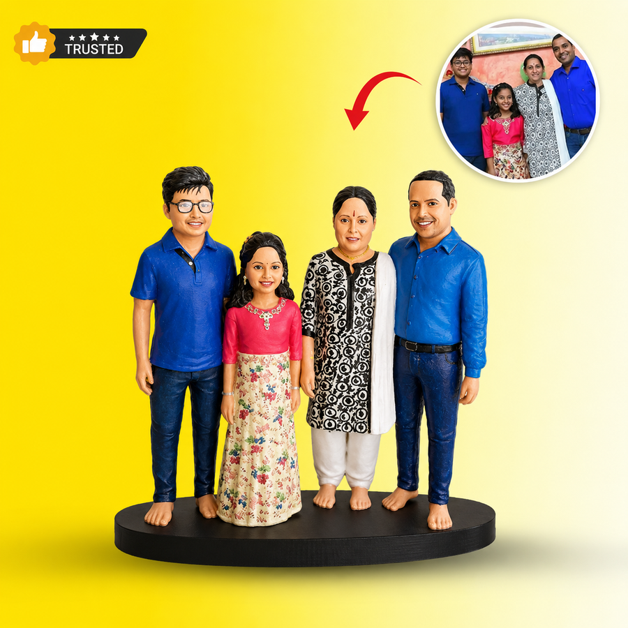 Realistic Multicolor Human Miniature