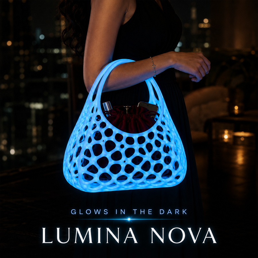 LUMINA NOVA — Glow-in-the-Dark 3D Printed Handbag | Exclusive 50-Piece Edition