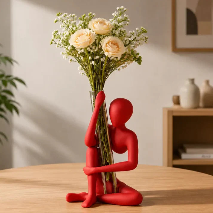 Modern Human Figure Flower Holder Vase