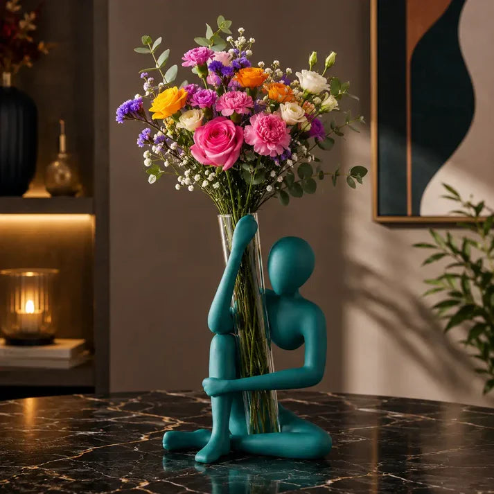 Modern Human Figure Flower Holder Vase