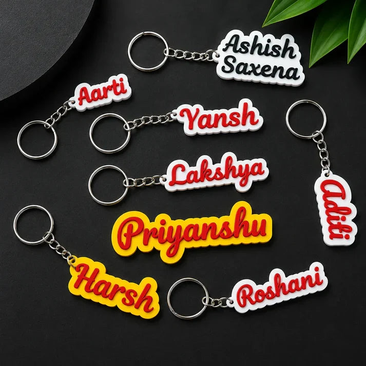 Personalised 3d Name Key Chain