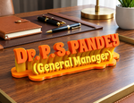 Premium Customised 3D Printed Desk Name Plate