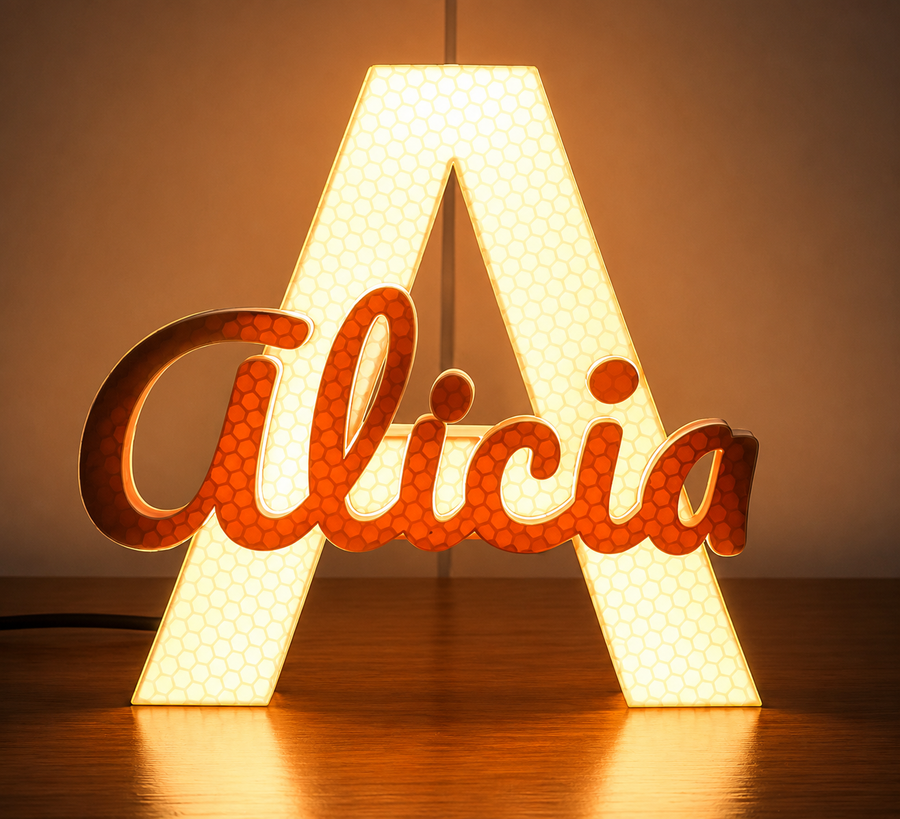 Personalized name light box