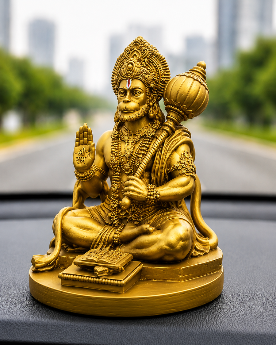 Premium Hanuman Ji Car Dashboard Idol