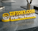 Premium Customised 3D Printed Desk Name Plate